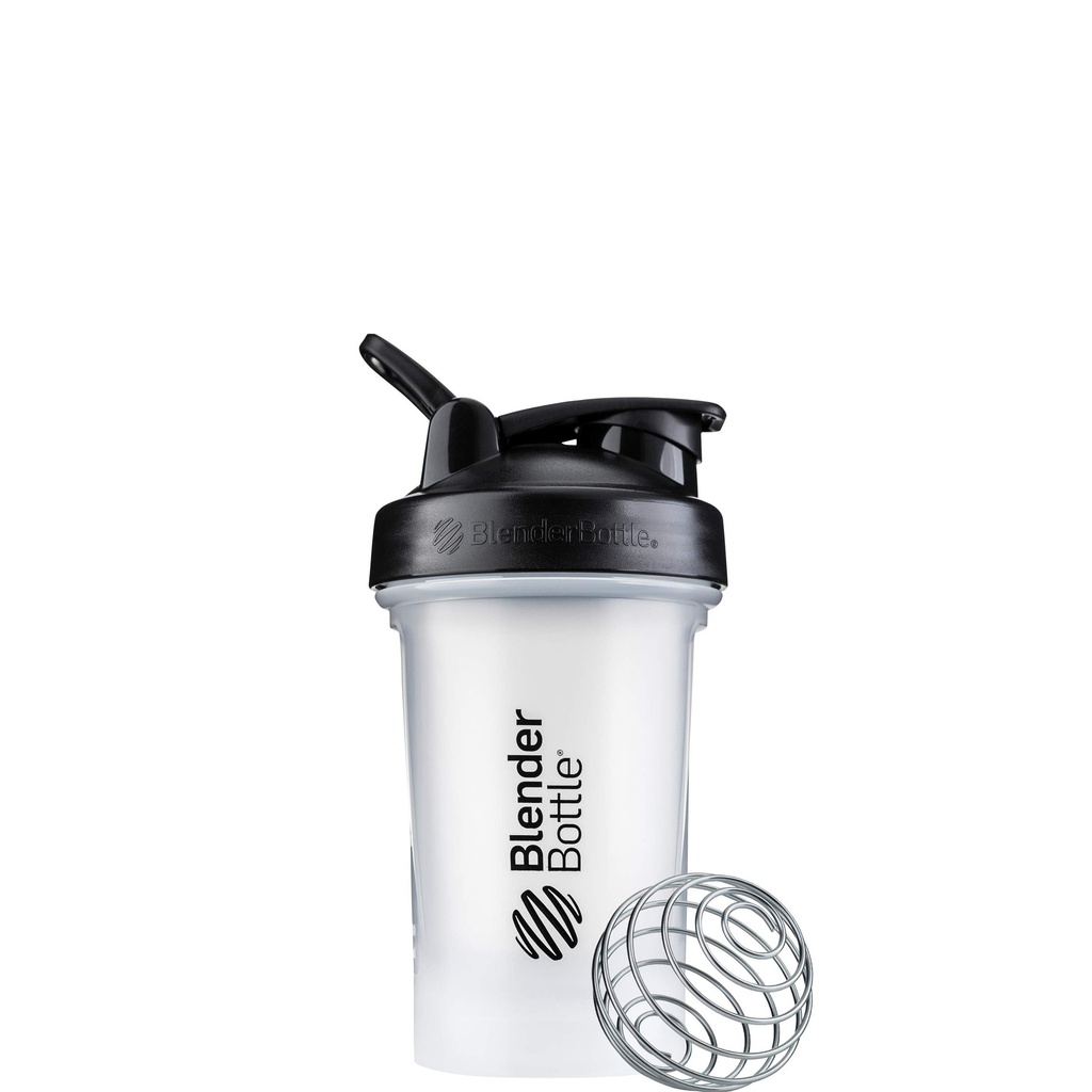 BlenderBottle Classic V2 Shaker Bottle Perfekt för Protein Shakes och Pre Workout, 20-Ounce, Clear / Black