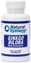 Ginkgo Biloba 60 mg av Natural Systems 60 tabletter - Gingko Biloba Powder Brain Supplement - Ginkgo Biloba Concentration Supplements - Memory Vitamins för män och kvinnor - Öka energitillskott
