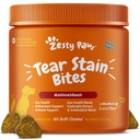 Zesty Paws Tear Stain Support Soft Chews for Dogs - för Eye Moisture + Vision & Immune Support - Funktionella tillskott med fiskolja, lutein, tranbär och vitamin C - Kycklingsmak - 90 ct