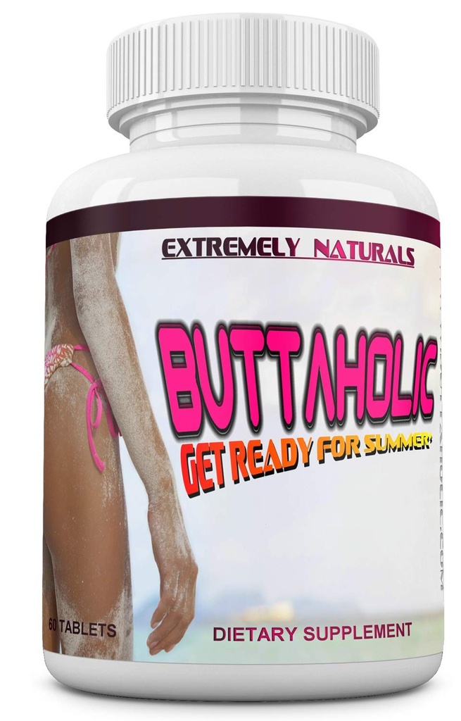 BUTTAHOLIC Kvinnliga Butt Utvidgningen Piller. Booty Enhancement. Få större och Curvier Butts. Extreme Glutes Enhancer. 60 tabletter