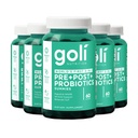 Goli Nutritional Supplement, Pre + Post + Probiotika Gummy - 300 greve - Världens första 3-i-1 Gluten-Free, Vegan, Non-GMO och Gelatin-Free.