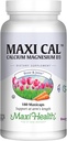 Kalcium 1000 mg Tillägg med vitamin D3 (1000 IE) och Magnesium (500 mg) - Ben, tänder och gemensamt stöd för män och kvinnor - 180 kapslar - Maxi Cal av Maxi Health