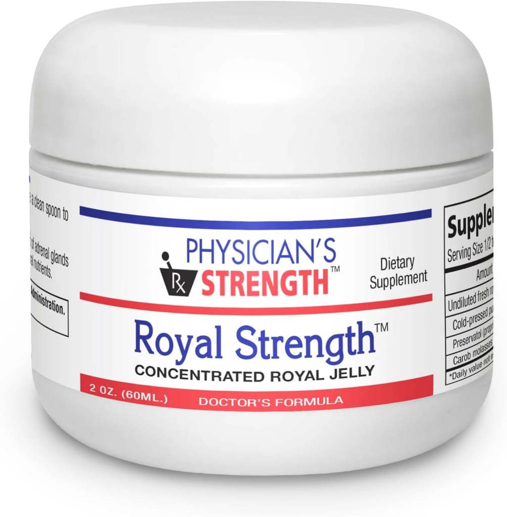 Läkarens styrka Royal Strength - 60 ml - Färsk Royal Jelly med österrikisk Pumpkin Seed Oil - Energi och Adrenal Support