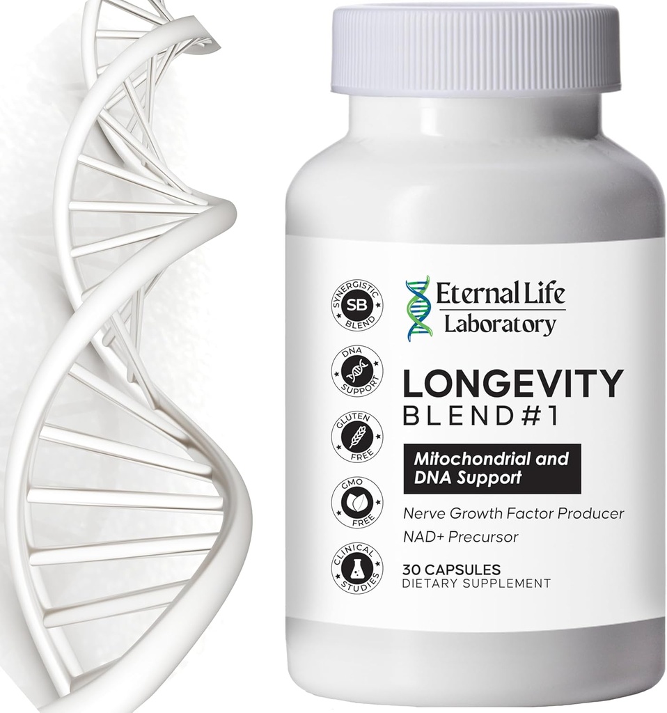 NAD+ Tillägg med CoQ10 200mg, PQQ, Nicotinamide Riboside, Shilajit för Anti Aging Skin & Cell Vitality Longevity Blend # 1 Gjord med Himalayan Shilajit och NAD - 30 Veggie Capsules