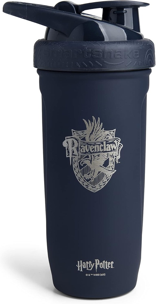 Smartshake Reforce Stainless Steel Harry Potter Ravenclaw Shaker Bottle (900 ML /30oz) | Light Weight Resistance Sports Shaker Bottle med en mjuk lock | Läcktät, BPA Free & DEHP Free