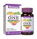 Bluebonnet Nutrition Maxi One (med järn), Whole Food Multiple, Enzymes, Energy, Vitality, Gluten-Free, Kosher, Dairy-Free, Vegetarian Friendly, Soy-Free, Non-GMO, 90 Vegetabilisk kapsel, 3 månaders leverans, Beige