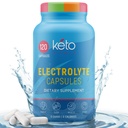 Keto Vitals Electrolyte Capsules | Original Keto Electrolyte Pills Supplement | Salt Electrolyte tabletter för Hydration | Calorie-Free | Carb-Free KetoVitals Electrolyte Capsules