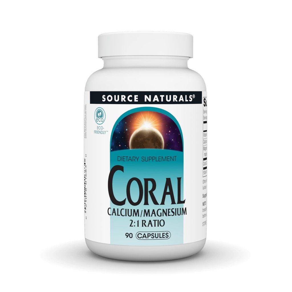 Källa Naturals Coral Calcium med Magnesium kapslar, 90 kapslar