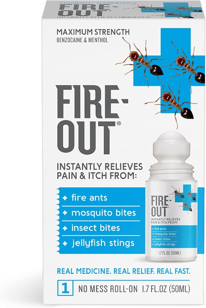 Instant First Aid Pain Relief från Fire Ant Stings och Bug Bites, 1.7 Ounce Roll-On