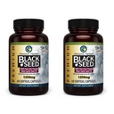 Fantastiska örter Premium Black Seed Oil Capsules - High Potency, Cold Pressed Nigella Sativa Aids in Digestive Health, Immune Support & Brain Function - 60 Count, 1250mg (Pack of 2)