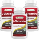 Bästa naturliga L-Glutamin 500mg, 250 tabletter (250 greve av 3)