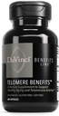 DAVINCI Labs Telomere fördelar - Kosttillskott för att stödja hälsosam åldrande, antioxidantnivåer, minne och telomerasaktivitet * - med Astragalus Root Extract - Glutenfri - 60 grönsaks kapslar