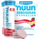 Nuun Zero Sugar Hydration Electrolyte tabletter - Magnesium, Calcium, kalium, klorid och natrium, ljus och läckra frukt smaker, ingen socker, glutenfri, Vegan, blandad Berry 4 Pack (40 portioner totalt)