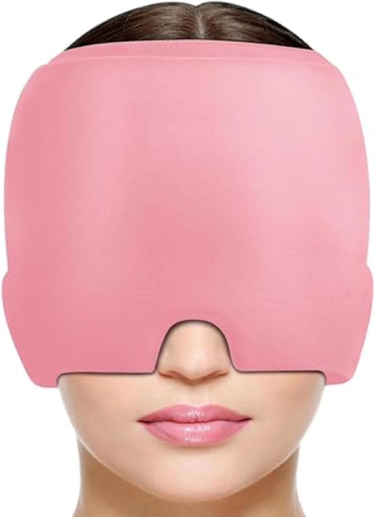 Migraine Headache Relief Cap, Migraine Relief Cap Hot & Cold Therapy Hangover Hat Mask Odorless Migraine Headache Hat för Puffy Eyes Hangover Tension Sinus & Stress Relief