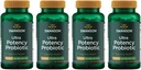Swanson Ultra Potency Probiotic Digestive Health Immune System Support 66 miljarder CFU Prebiotic NutraFlora scFOS 60 DRcaps Veggie Capsules (Caps) (4 Pack)