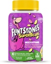 Flintstones Vitamins SuperBeans,Kids Multivitamin med immunitetssupport med vitamin AD, jod och zink för att stödja hälsosam tillväxt, frukt smaksatt, vegetarisk, Jelly Bean Chews,90 greve (Packaging kan variera)