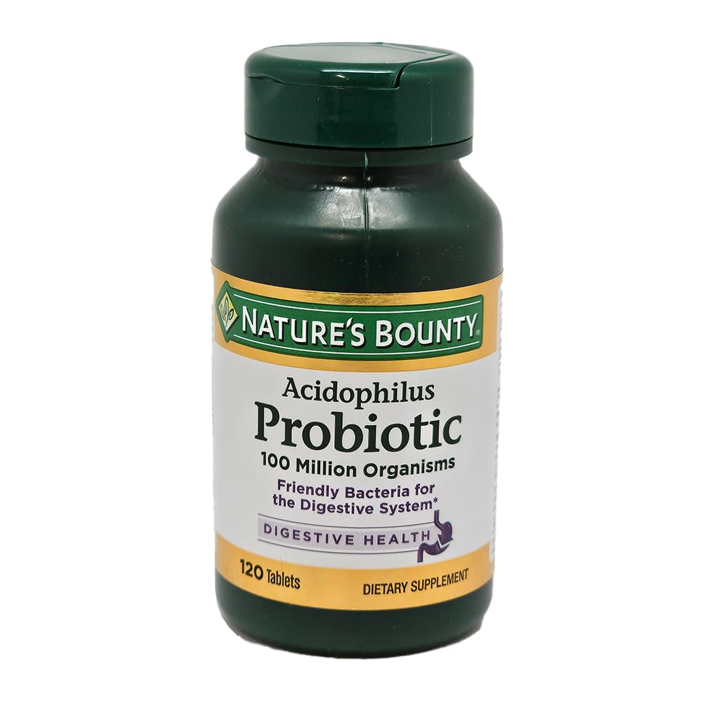 Naturens Bounty Probiotic Acidophilus tabletter, 120 tabletter