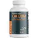 Bronson Calcium 1200mg Per Serving Plus Vitamin D3 1000 IE High Potency Formel, Non-GMO, 120 tabletter