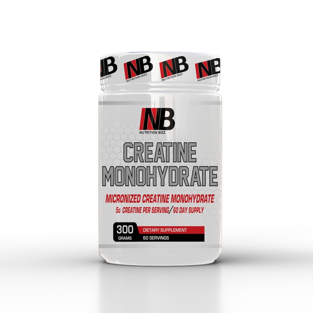 Micronized Kreatin Monohydratpulver 300 Grams Osmakade 60 dagar Supply 5 Grams Kreatiner Per Servering
