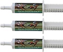 Hög uthållighet Oral Paste Horse Supplement för hästar - 3-pack. Elektrolyter, vitaminer och mineraler för att förhindra uttorkning. Tre 60 ml Easy-Dose Syringes. Cox Veterinary Lab. tillverkad i USA.