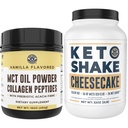 Vänsterkustprestanda Keto MCT Pulver + Collagen och Keto Cheesecake Meal Replacement