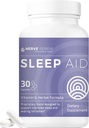 NERVE RENEW Sleep Aid - Kosttillskott för bättre sömn - 30 kapslar - Fungerar snabbt - Gentle All-Natural Herbal och Vitamin Formel med Melatonin, Magnesium, Zink, Aminosyror, Herb Extracts