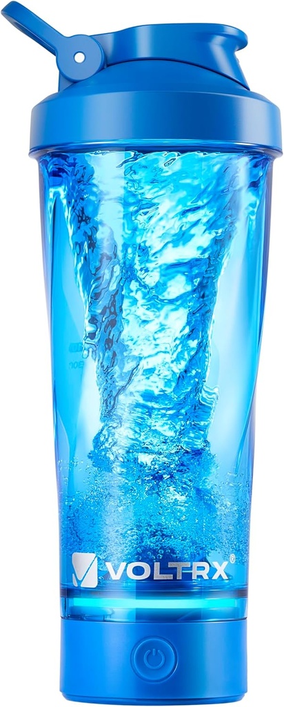 VOLTRX Premium Electric Protein Shaker Bottle, Made with Tritan - BPA Free - 24 oz Vortex Portable Mixer Cup/USB C Rechargeable Shaker Cups för Protein Shakes