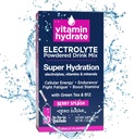 Vitamin Hydrate Electrolyte Powdered Drink Mix, Super Hydration, Boost Stamina & Fights Fatigue, Bursting med Electrolytes, Vitaminer & Minerals, 0 Sugar, Berry Splash, 10 Stick Packs