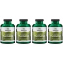 Swanson Full Spectrum Turmeric (Curcumin) - Joint Health, Digestion, Heart Health & Liver Support Supplement - Curcuma Longa Formel Främjande minnesstöd - (240 kapslar) 4 Pack