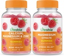 Livlig kalcium, Magnesium, Zink & Vitamin D + Magnesium, Gummies Bundle - Stor smak, vitamintillskott, Gluten Free, GMO Free, Chewable Gummy