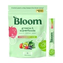 Bloom Nutrition Superfood Greens Powder, Digestive Enzymes med probiotika och prebiotika, Gut Health, Bloating Relief för kvinnor, Chlorella, Green Juice Mix w Beet Root Powder, 60 SVG, Strawberry Kiwi