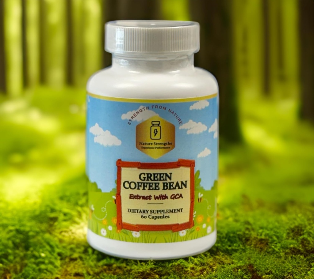 Premium Green Coffee Bean Extract med 50% GCA - 800mg per Servering, Natural Antioxidant Support - 60 Veggie Capsules - Made in FDA Registered Facility, USA