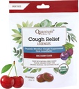 Quantum Health USDA Organic Cough Drops Menthol & Honey Throat Lozenges - Soothing Bing Cherry Suppressant - Torr mun och öm Throat Relief för vuxna och barn - 18 greve
