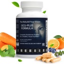 Ocu-Plus Formel - Eye Health Supplement med Lutein & Zeaxanthin - Stöder Visuell Clarity, Night Vision & Macular Health - med Bilberry, Ginkgo Biloba & NAC - 60 kapslar