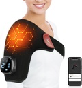 Comfytemp Cordless Shoulder Heating Pad för Rotator Cuff Pain Relief, Electric Heated Shoulder Brace Wrap App Control Wireless, gåvor för mamma pappa, 9 Värme 10-30 Timers (Ingen Massage S/M)