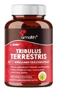 Amalth Tribulus Terrsestris, 20:1 Extract Per Servering, Högsta Potens med Ashwagandha, Saw Palmetto, Shilajit 120 kapslar