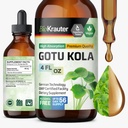 BIO KRAUTER Gotu Kola Tincture - Centella Asiatica Extract - Alkohol och Sugar Free Gotu Kola Extract - Vegan Drops 4 Fl.Oz.