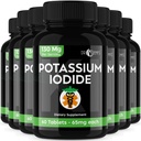 Kaliumjodidpiller tabletter - 7-pack 130 mg portioner totalt 420 tabletter -Dr Emys kaliumjodid tabletter