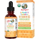 MaryRuth Organics USDA Organic Vitamin D Drops | Vitamin D3 Liquid | Sugar Free | Liquid Vitamin D Drops Immune Support för spädbarn & småbarn | VIT D3 | Gluten Free | Non-GMO | 90-150 portioner