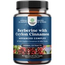 Balansering Berberine Plus 1200mg Per Servering Komplex - Antioxidant Berberine med Ceylon Cinnamon Capsules Plus Silymarin Milk Thistle Extract - Aktiv PK för hjärthälsa stöd 90 kapslar