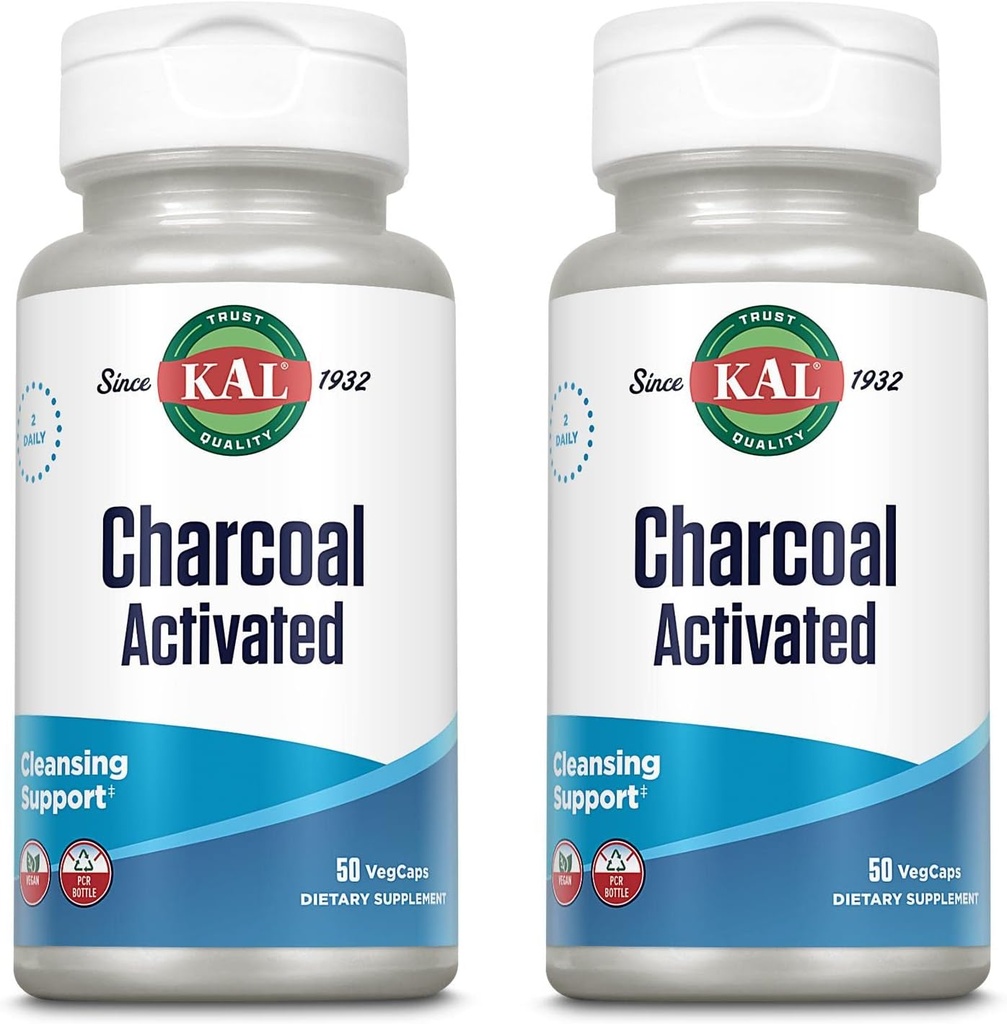 KAL Charcoal 280mg - 50 kapslar