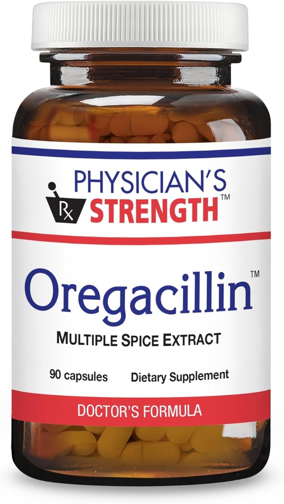 Läkarens styrka Oregacillin - 90 kapslar - Multiple Spice Extract - Respiratory Health Support - 90 portioner