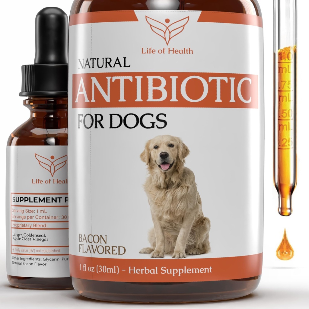 Naturliga antibiotika för hundar | Hund Antibiotika | Hund öroninfektion behandling | Hund Itch Relief | Yeast Infection Behandling för hundar | Hund Antibiotikum | Pet Antibiotika | Antibiotikum för hundar | 1 uns