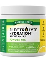 Naturens sanning Electrolytes Powder | No Sugar | med B-vitaminer | Uppfriskande citron smak | Vegan, icke-GMO & Gluten fri tillägg för Hydration
