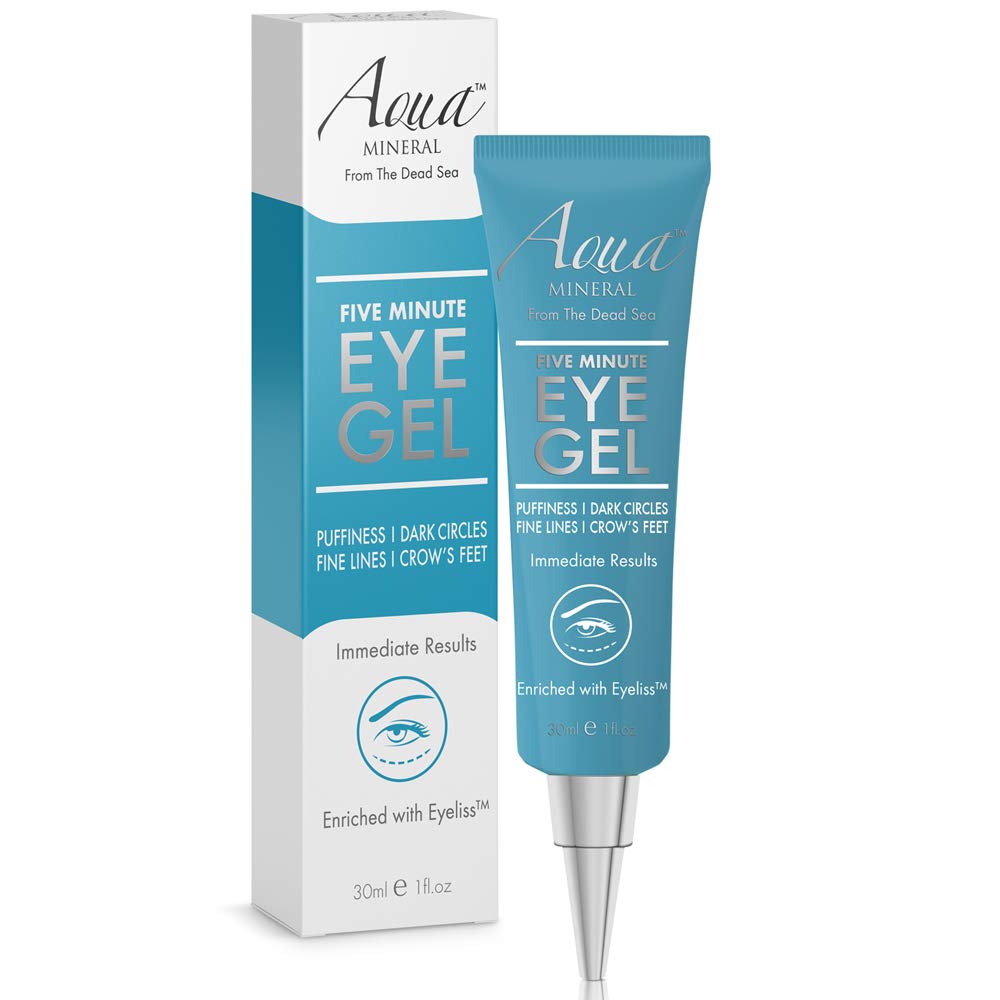 Puffy Eye GEL Instant resultat - Naturligt snabbminskning ögongel, Eliminera rynkor, Puffiness och väskor - Hydrating Eye Gel w / Grönt te extrakt av Aqua Mineral - 1 oz