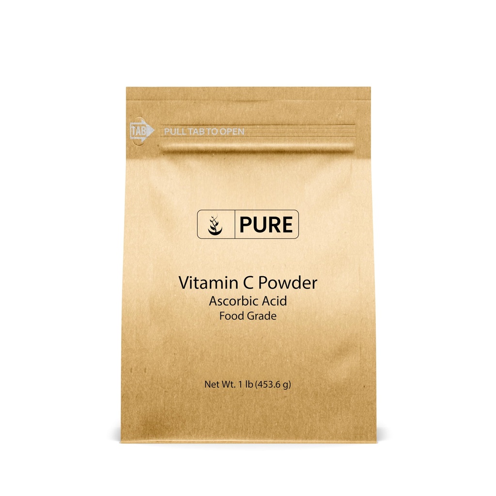 PURE ORIGINAL INGREDIENTS Vitamin C Powder (1 lb) Askorbinsyra, icke GMO, Kosttillskott