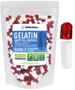 XPRS Nutra Size 1 Empty Capsules - 500 greve Empty Gelatin Capsules - Pill DIY Capsule Filling - Pure Bovine Pill Gel Caps for Do-It-Yourself Supplements (Clear Red/White)