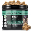Pet Chef Meow Bites: Premium Pro & Prebiotic Digestion Cat Treats - Förbättra Digestion - Bättre tan Fortiflora Probiotika för katter - Stops Cat Vomiting All Ages
