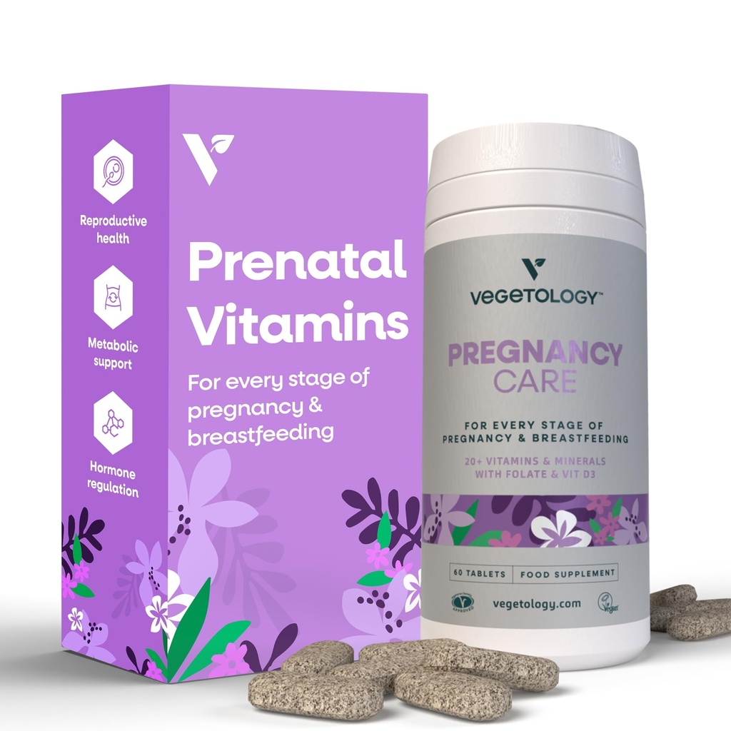 Graviditet Vitaminer För Kvinnor - Prenatal Vitamin & Postnatal Vitaminer För Amning Mammor W/20+ Vitaminer, Folate & More - Vegan Prenatal Vitaminer För Varje Steg Graviditet (60 Ct)