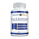Forskning Verified Gas och Bloating - Relax Intestinal Muscles, Eliminera Gas Buildup - Artichoke Powder, Ginger, Peppermint Leaf Powder - 60 kapslar - Vegan...